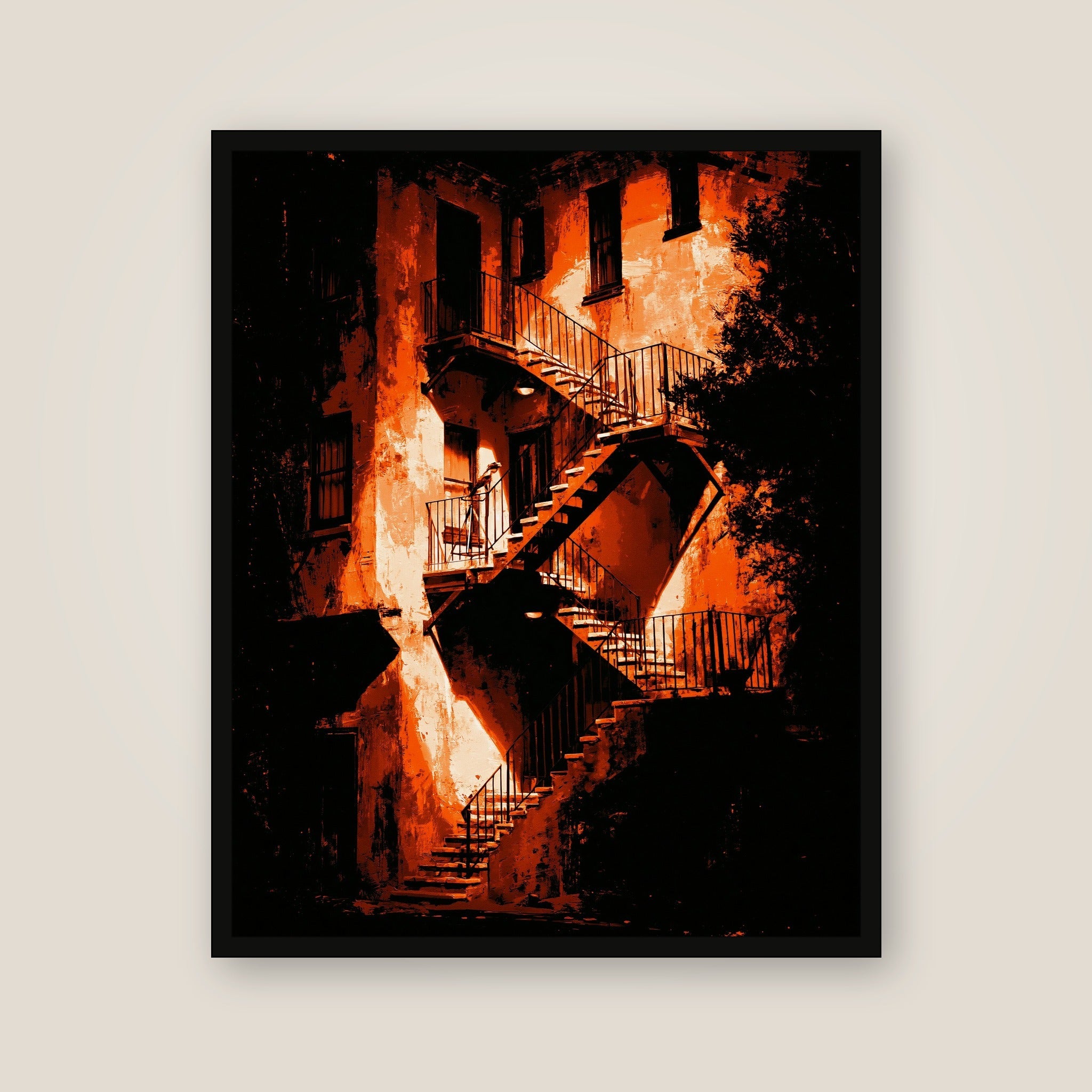 Fire Escape framed wall art main product image