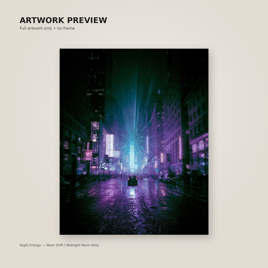 Midnight Neon Alley artwork preview
