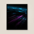 Neon Road Drift framed wall art main product image