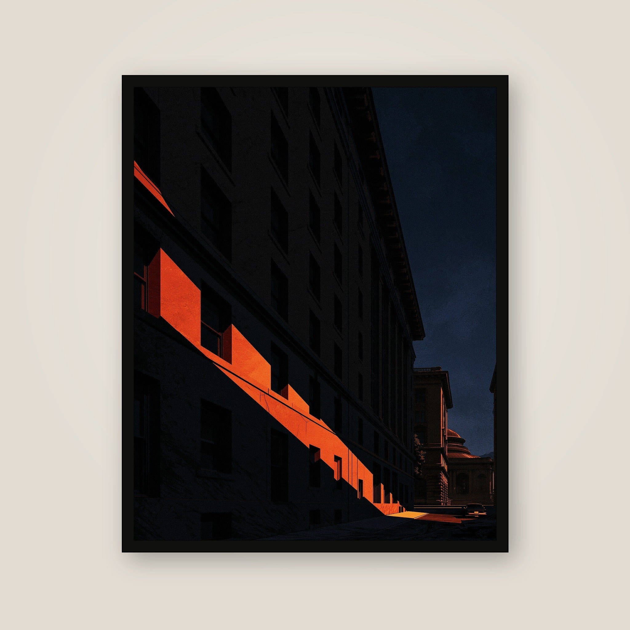 Orange Corridor framed wall art main product image